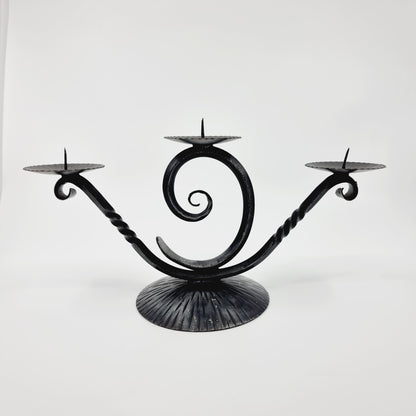 Chandelier à 3 branches en fer forgé