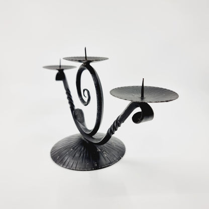 Chandelier à 3 branches en fer forgé