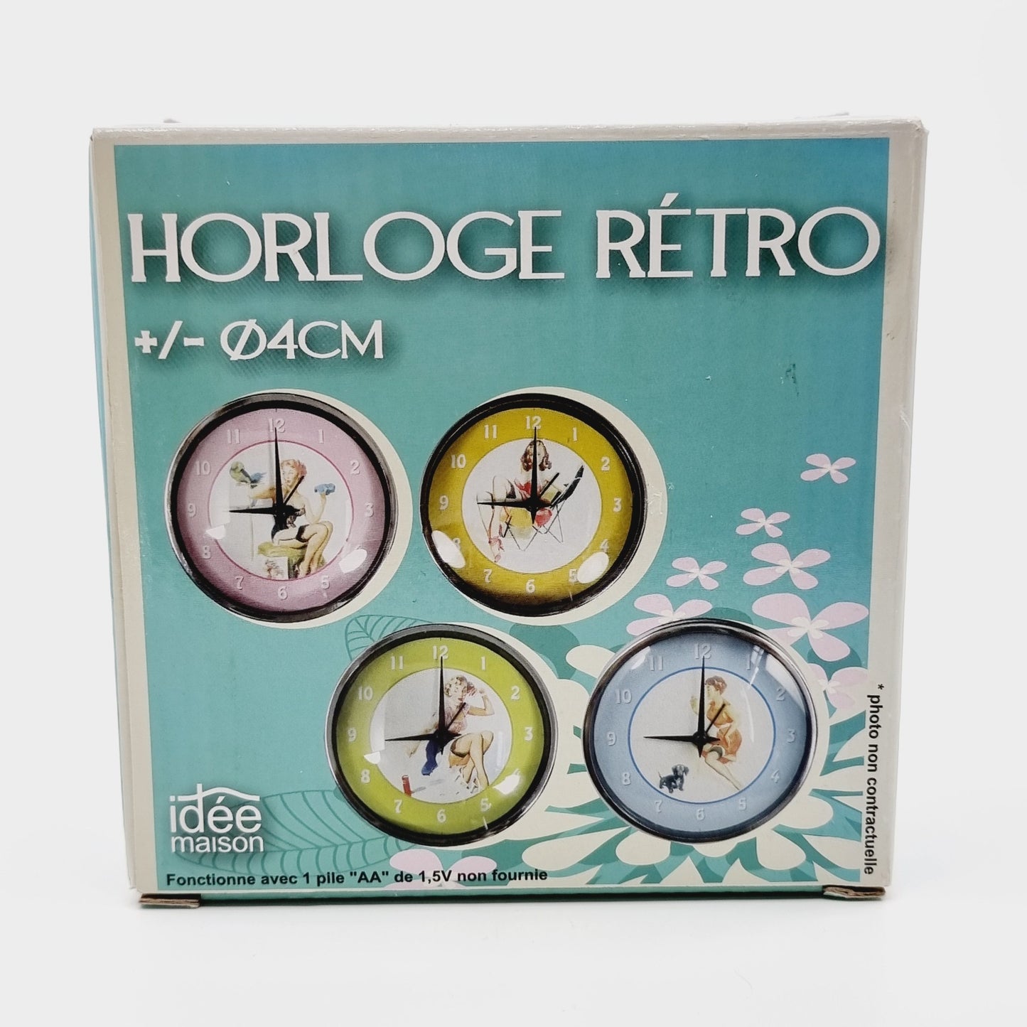 Horloge rétro - modèle vert
