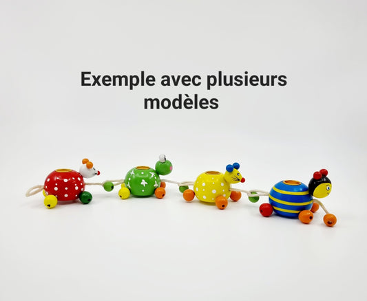 Train d'anniversaire en bois