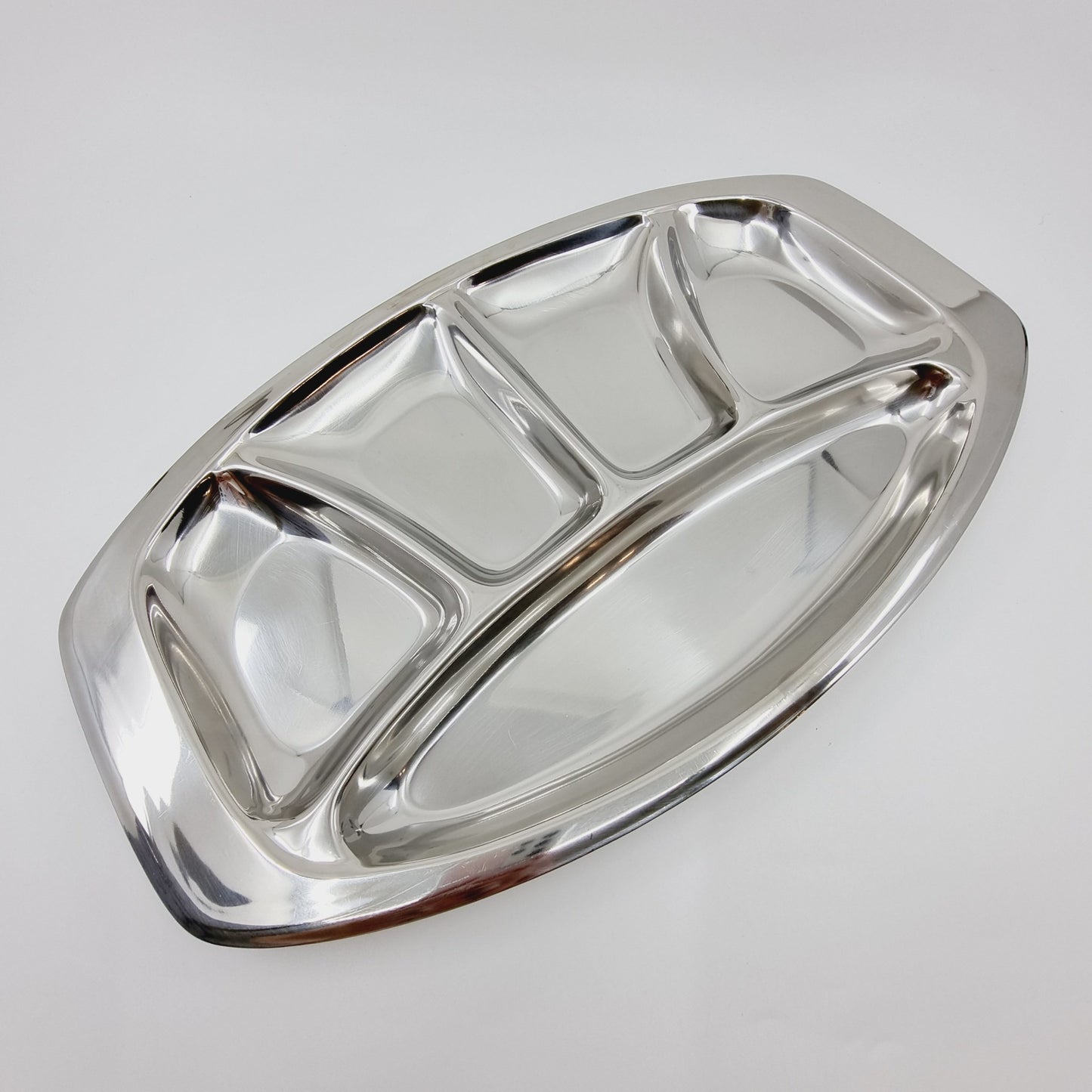 Plat compartimenté en inox