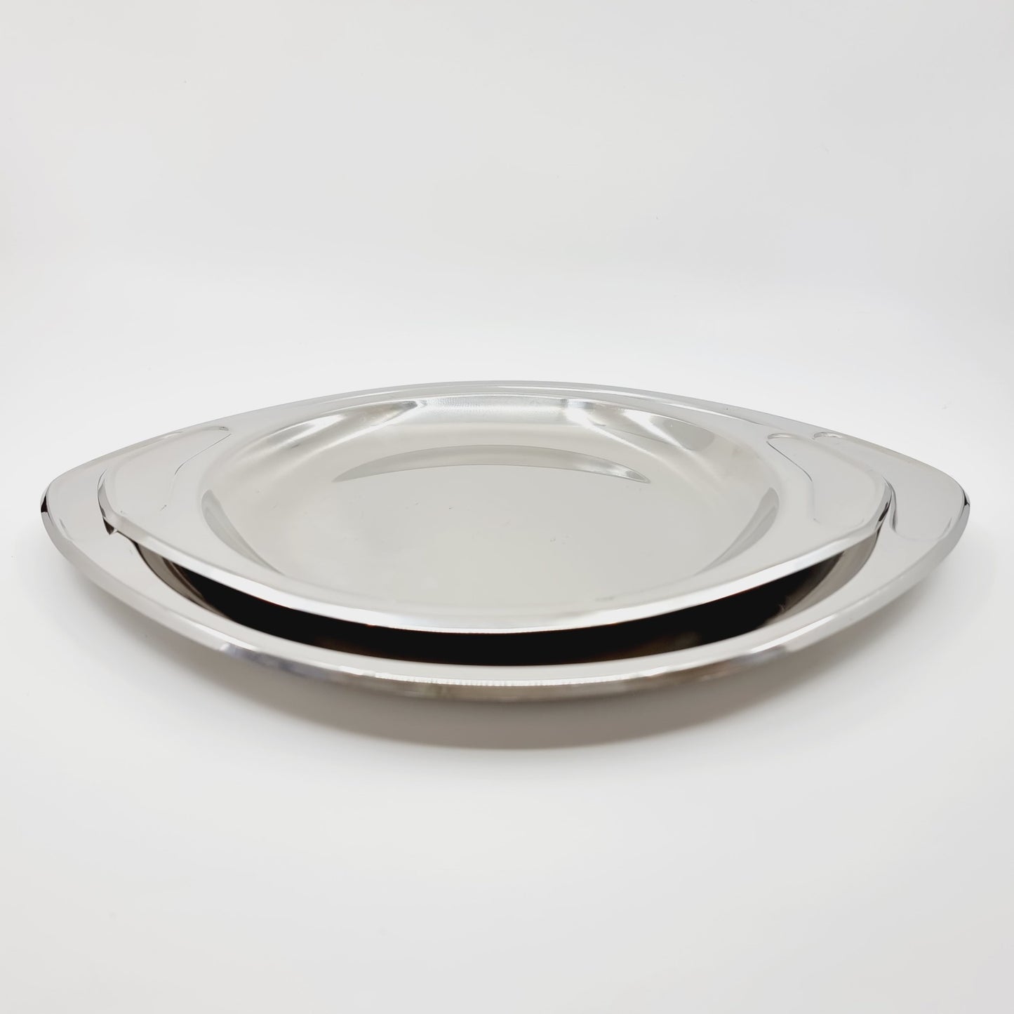 Plat de service AMC en inox (2 pièces)