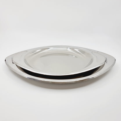 Plat de service AMC en inox (2 pièces)