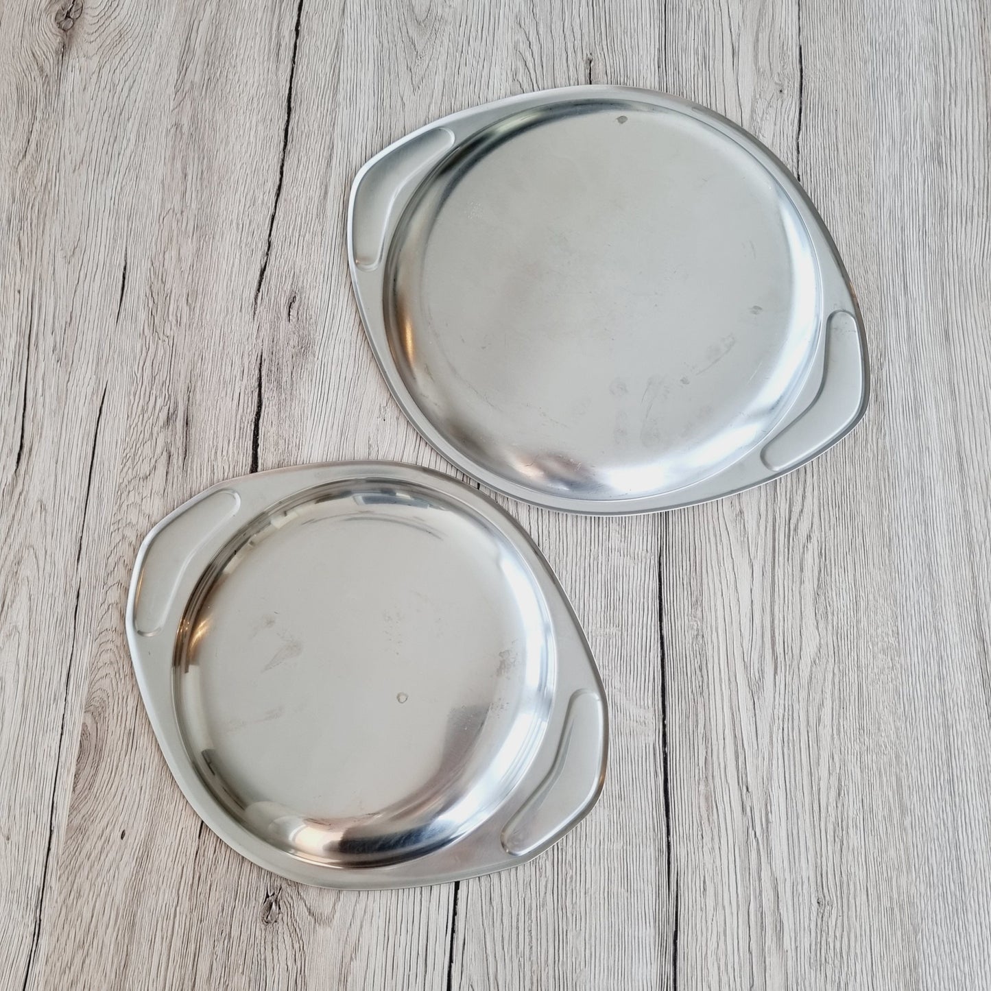 Plat de service AMC en inox (2 pièces)