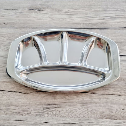 Plat compartimenté en inox