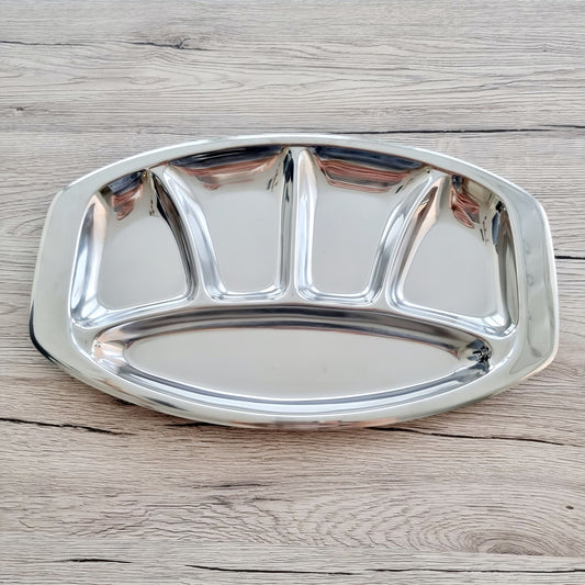 Plat compartimenté en inox