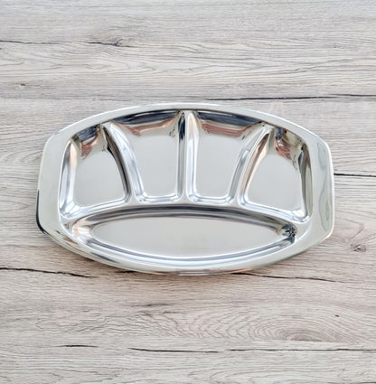 Plat compartimenté en inox
