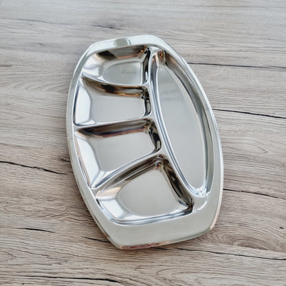 Plat compartimenté en inox