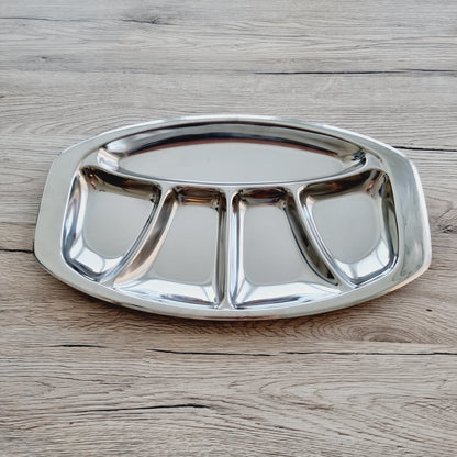 Plat compartimenté en inox