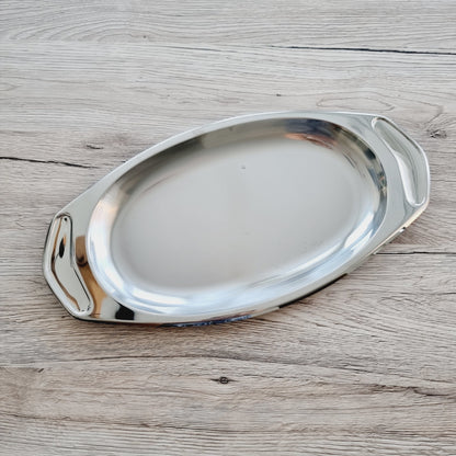 Plat de service ovale AMC en inox