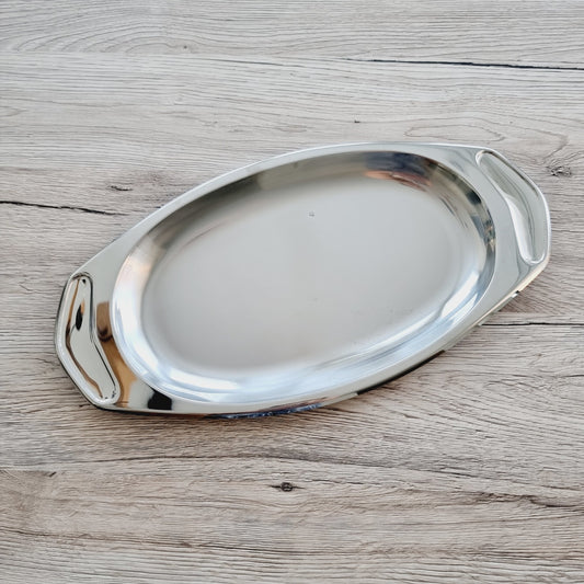 Plat de service ovale AMC en inox