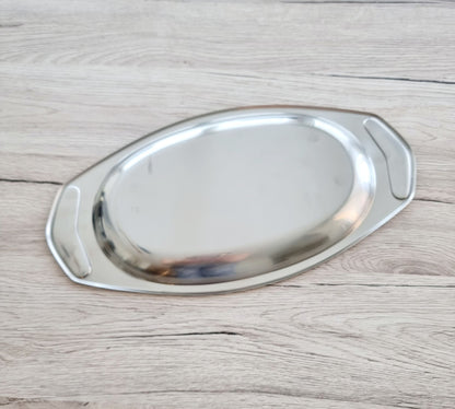 Plat de service ovale AMC en inox