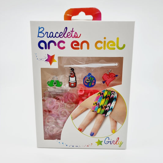 Bracelets arc-en-ciel, Rainbow Loom - Girly