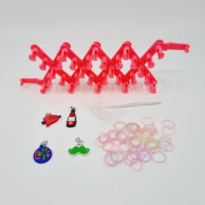Bracelets arc-en-ciel, Rainbow Loom - Girly
