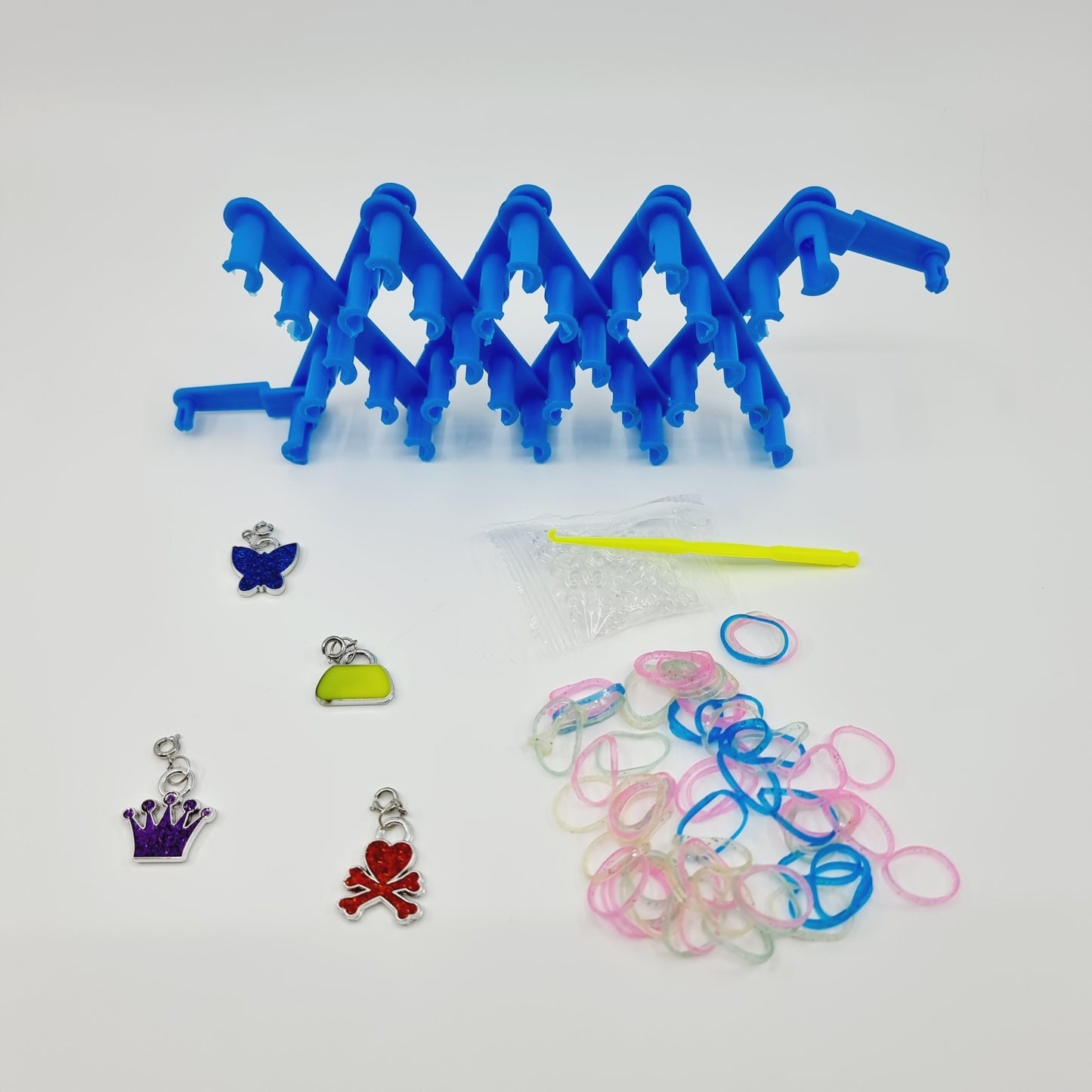 Bracelets arc-en-ciel, Rainbow Loom - Paillettes