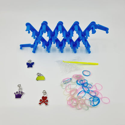 Bracelets arc-en-ciel, Rainbow Loom - Paillettes