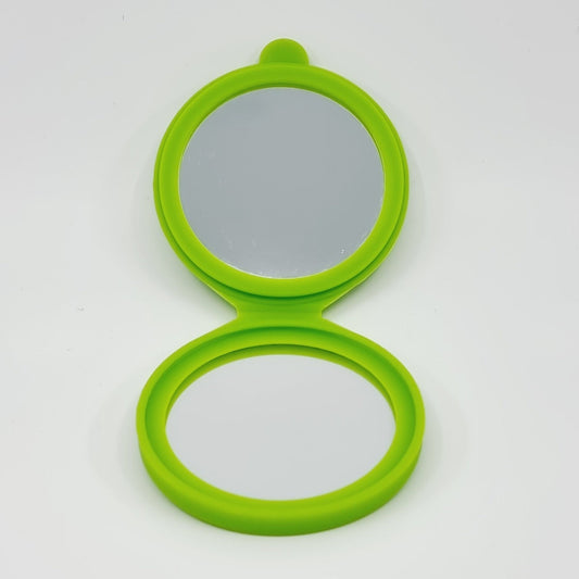 Miroir de poche en silicone - vert