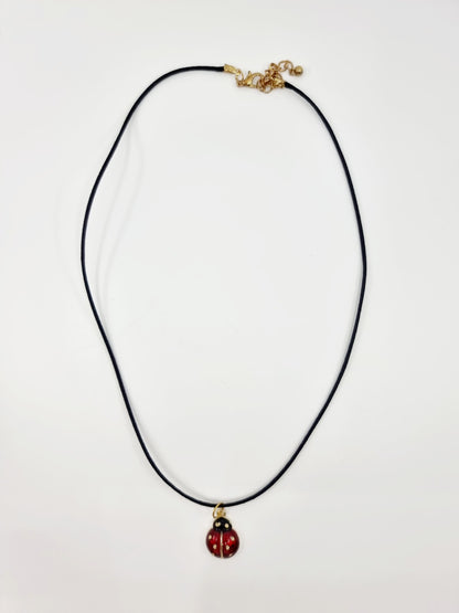 Collier noir - Coccinelle