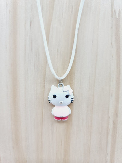 Collier blanc - Hello Kitty