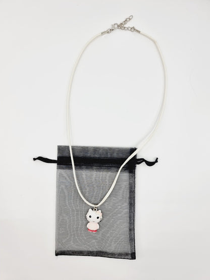 Collier blanc - Hello Kitty