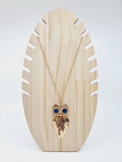 Collier doré - Hibou