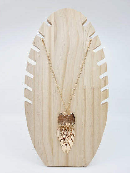Collier doré - Hibou