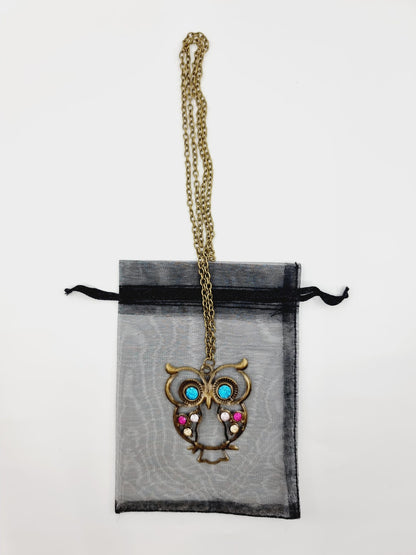 Collier - Hibou & perles