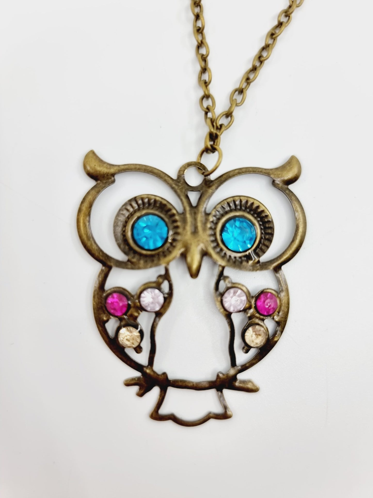 Collier - Hibou & perles