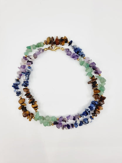 Collier long - pierres naturelles