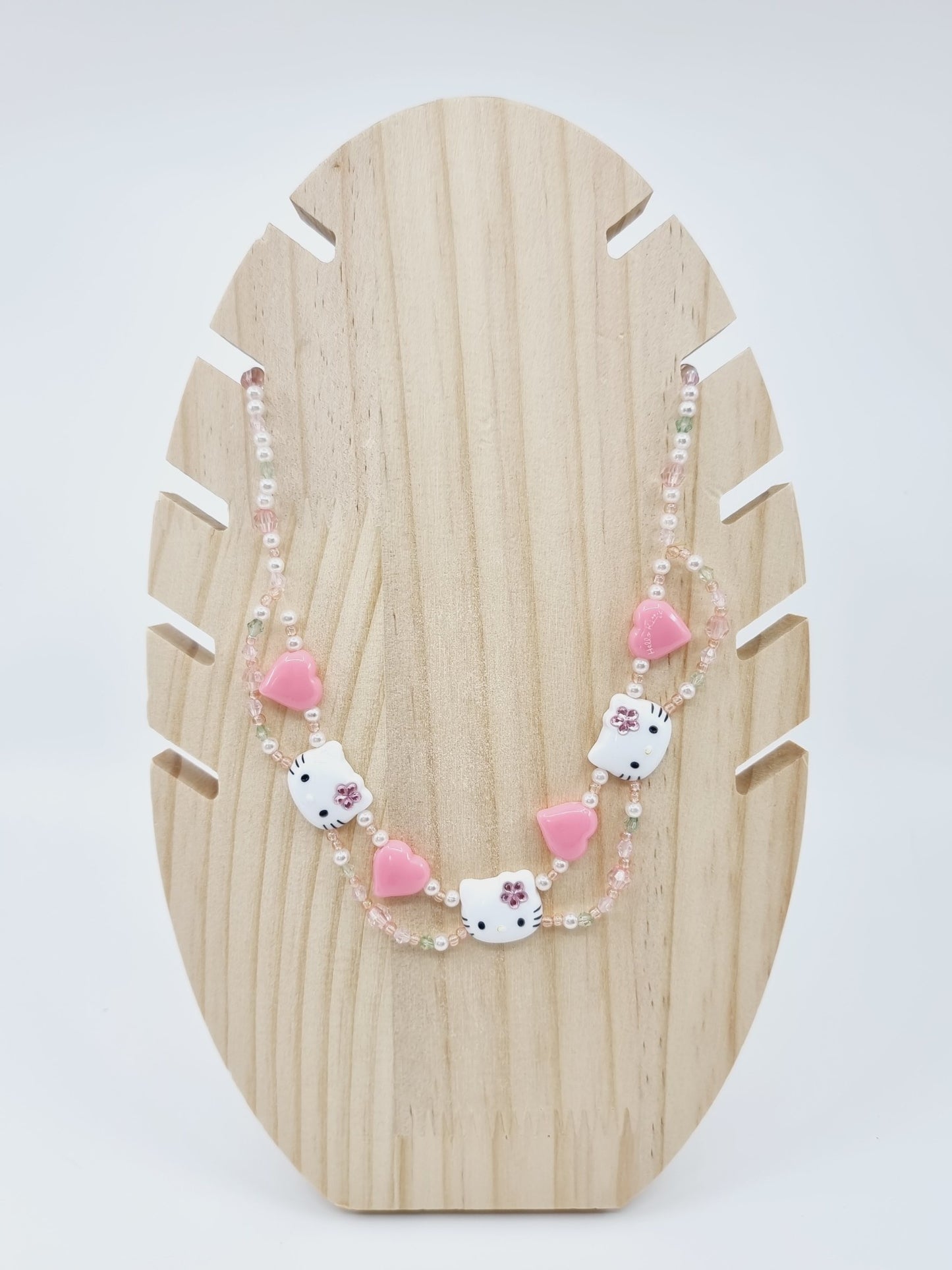 Collier en perles - Hello Kitty