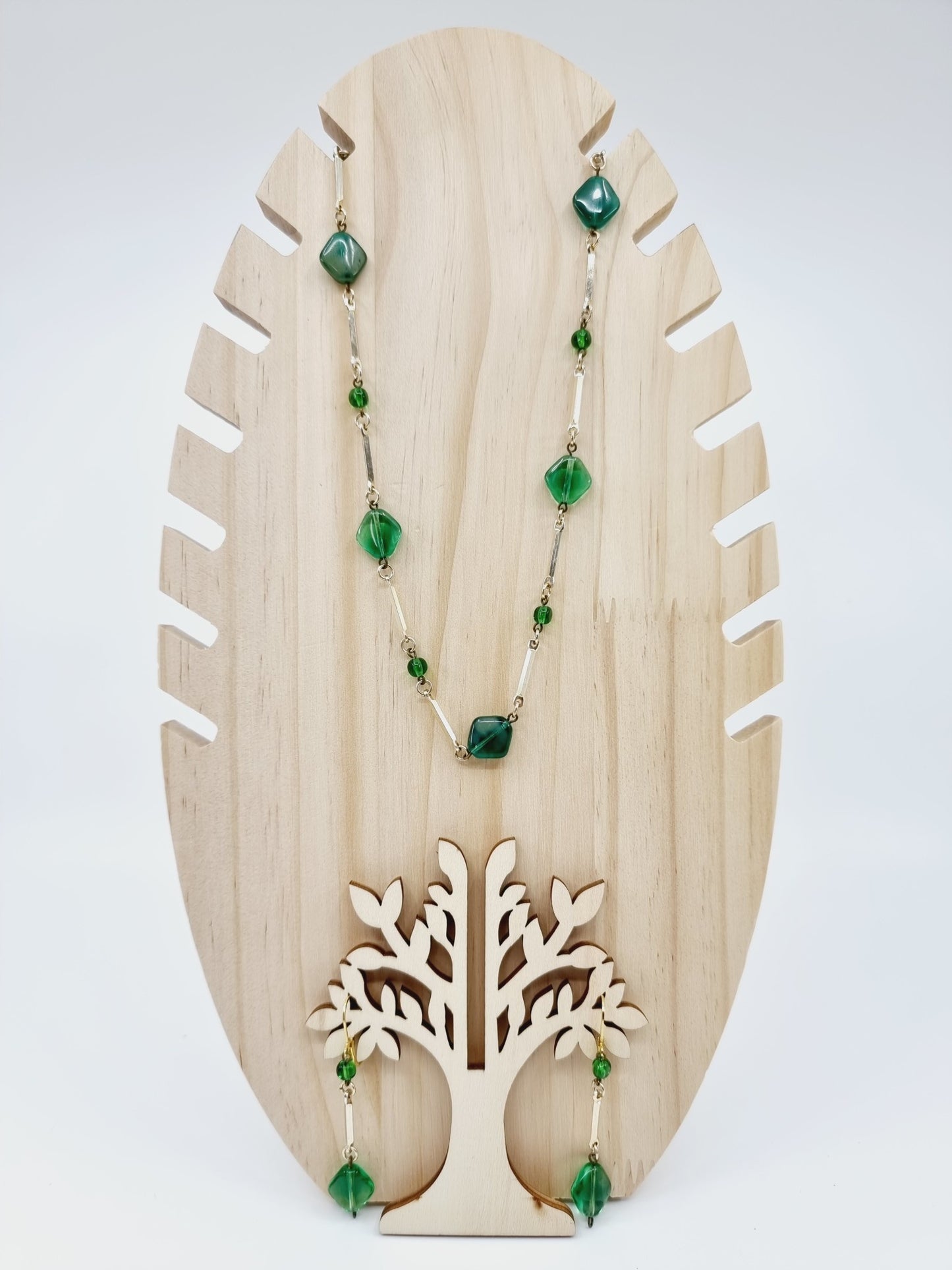 Collier & boucles d'oreilles - Ambre