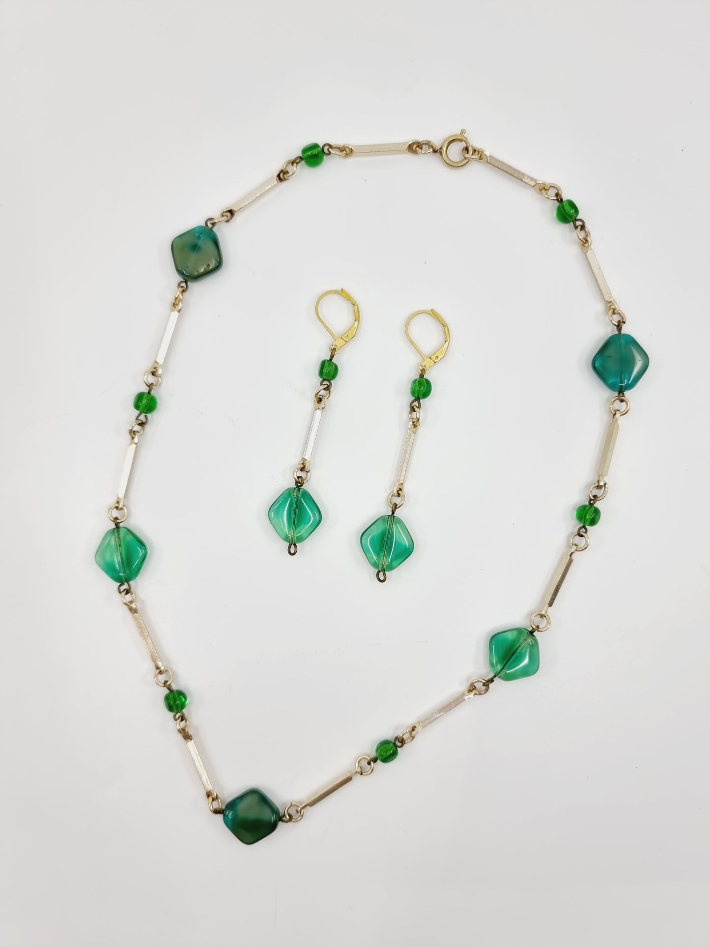 Collier & boucles d'oreilles - Ambre