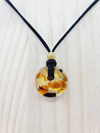 Collier - verre de Murano rond