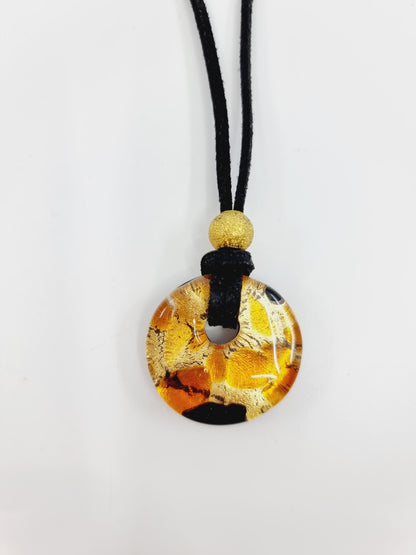 Collier - verre de Murano rond
