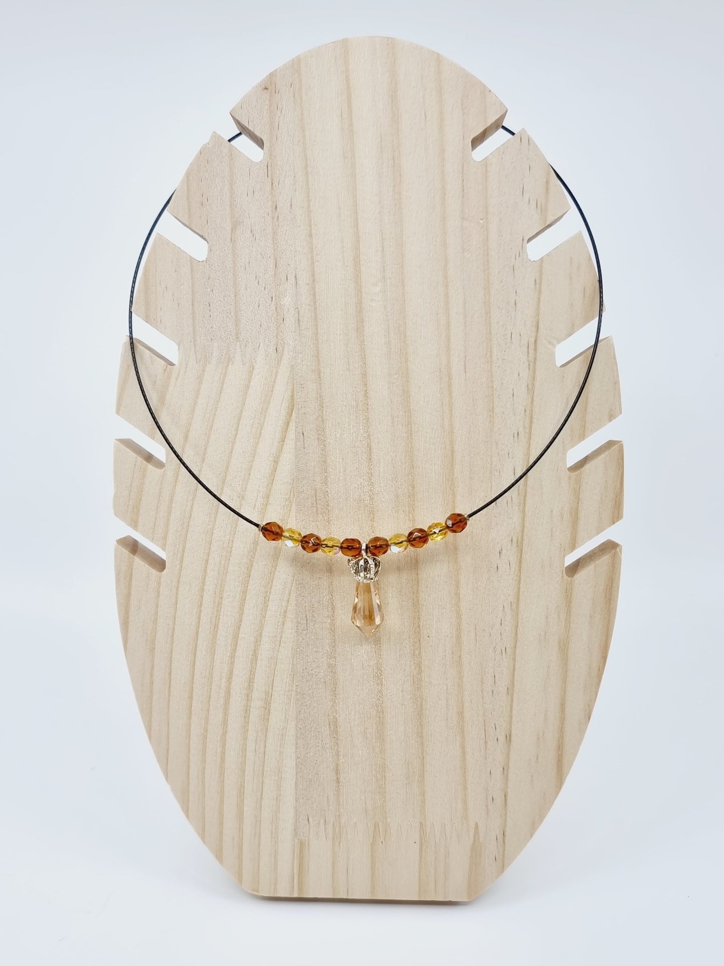 Collier cerceau - Couronne en cristal