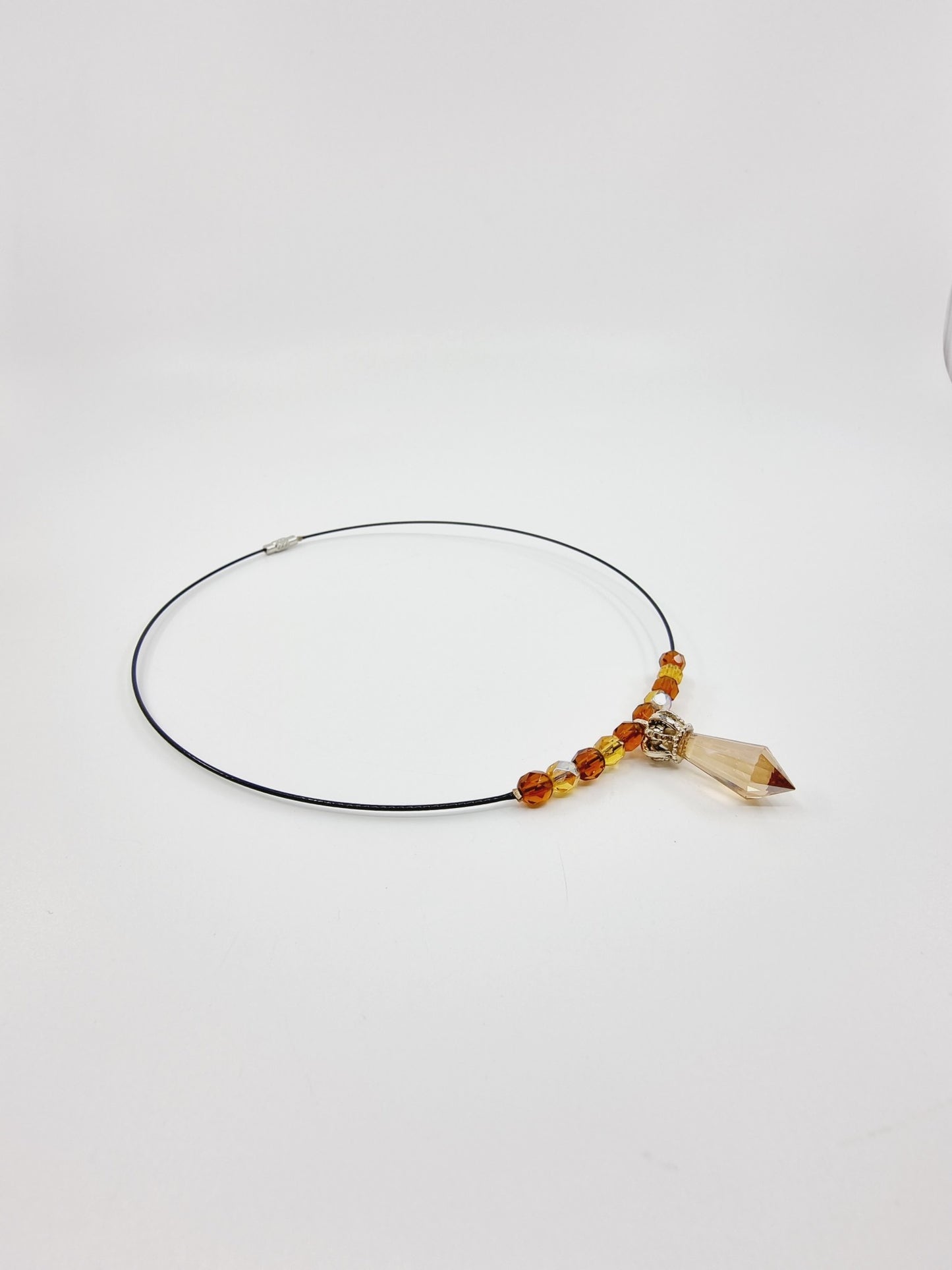 Collier cerceau - Couronne en cristal