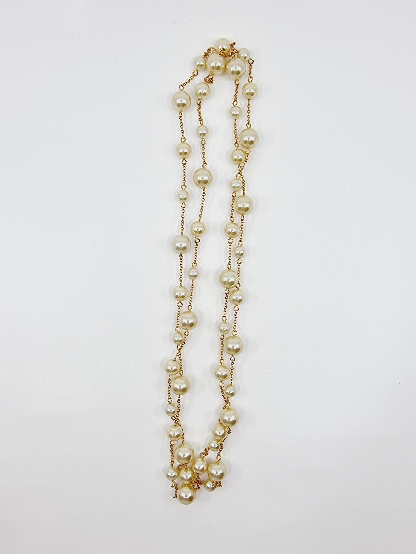 Collier long doré - Pearl