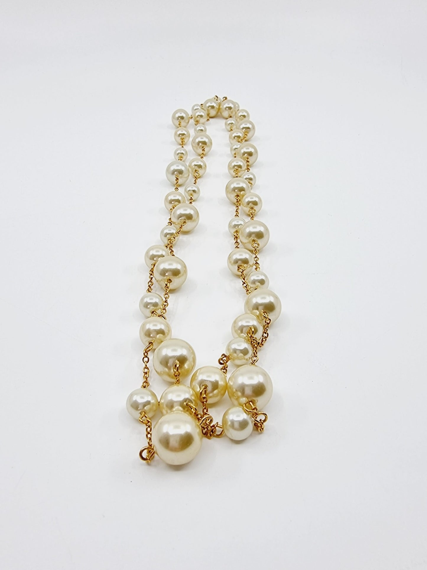 Collier long doré - Pearl