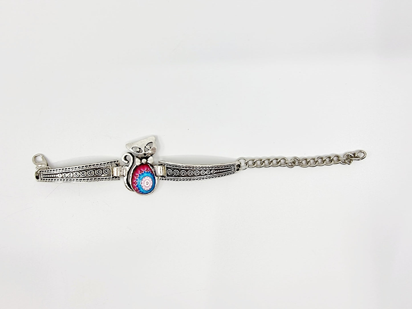 Bracelet métal - chat