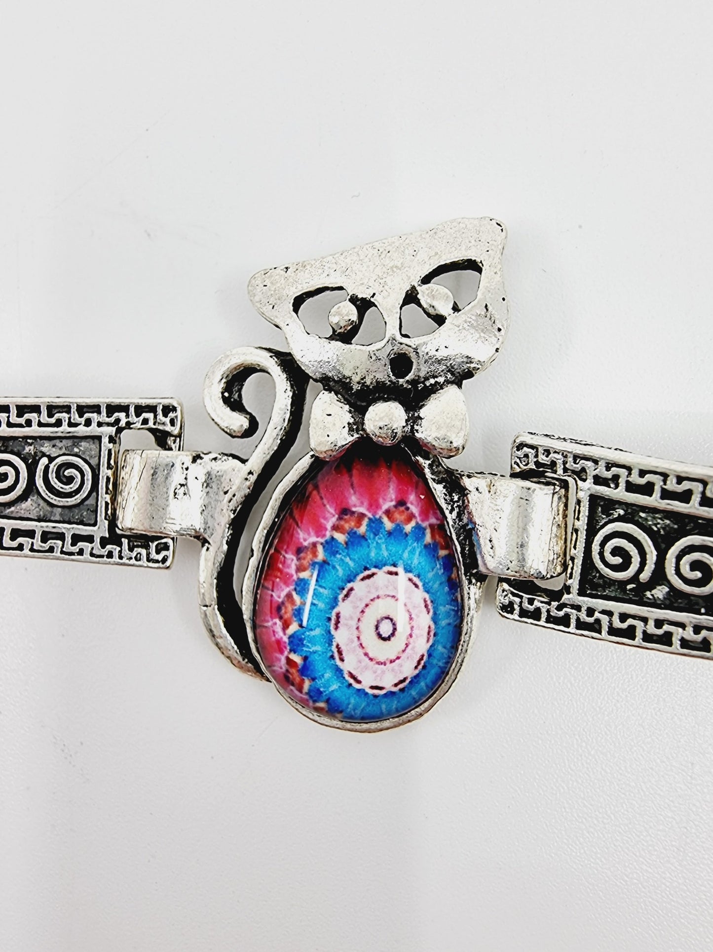 Bracelet métal - chat