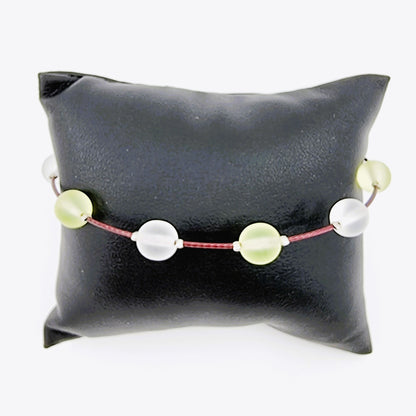 Bracelet cerceau - vert/transparent