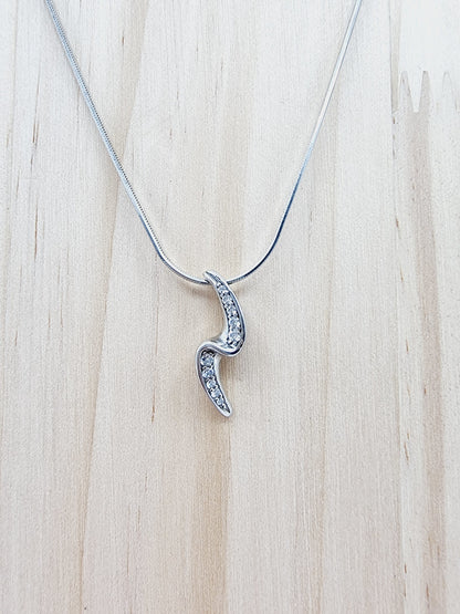 Collier en argent - éclair