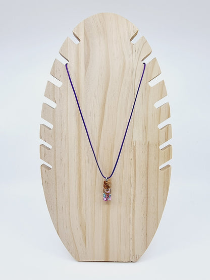 Collier fiole - papillon