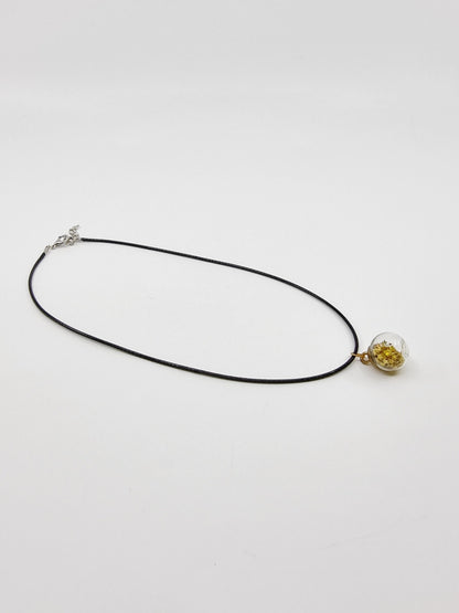 Collier boule - étoiles dorées