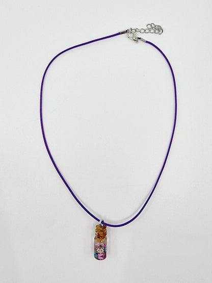 Collier fiole - papillon