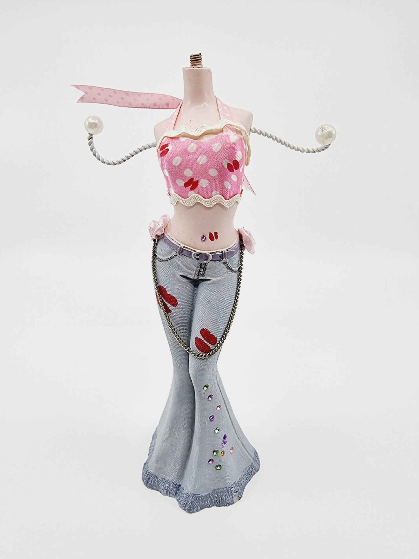 Support à bijoux - jeans