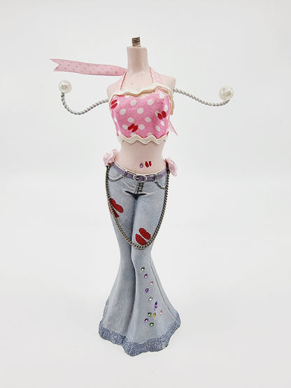 Support à bijoux - jeans