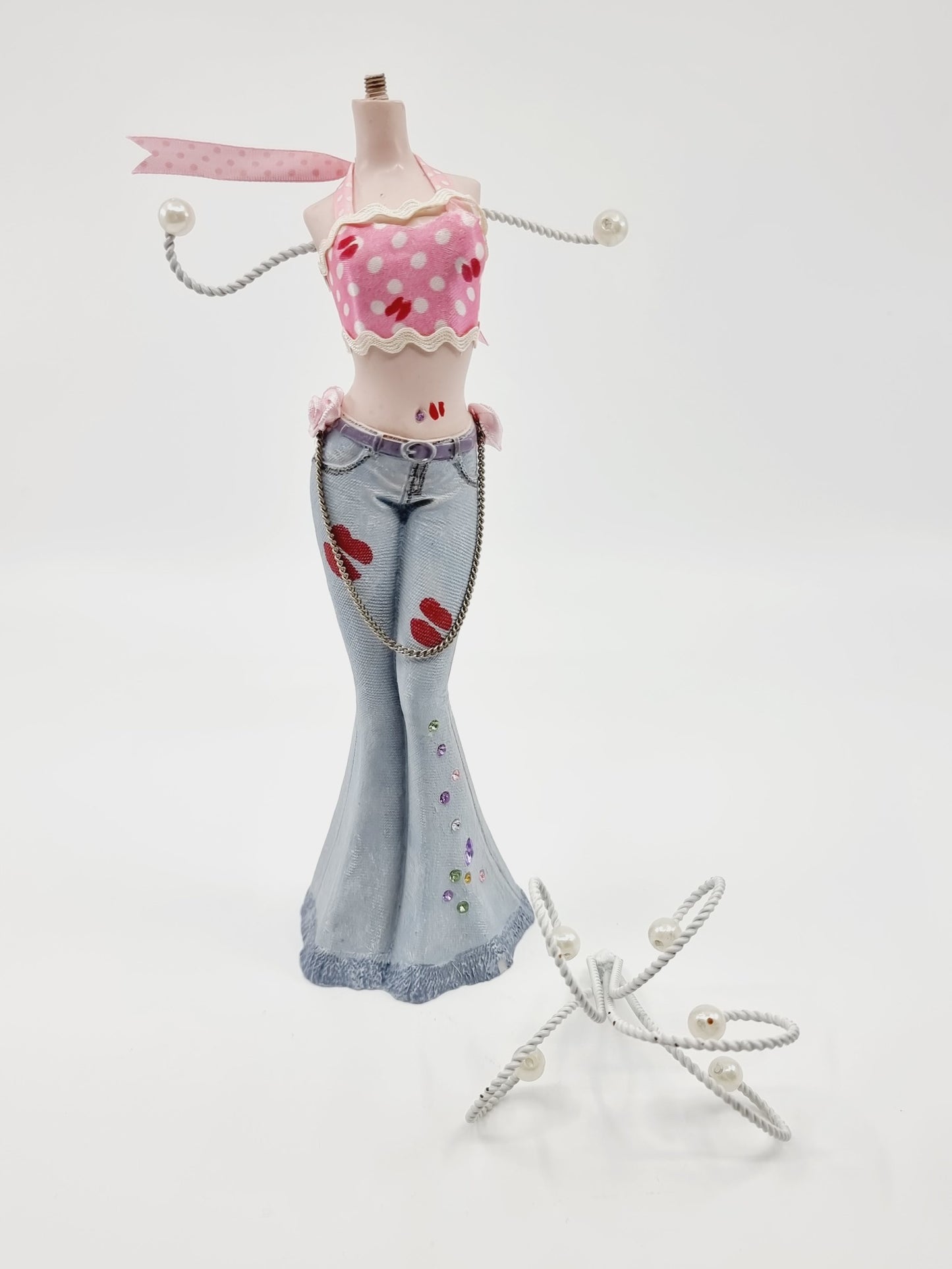 Support à bijoux - jeans