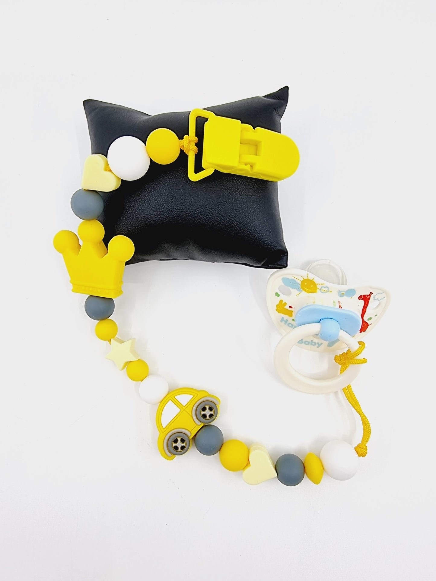 Attache-tétine - Couronne/Voiture