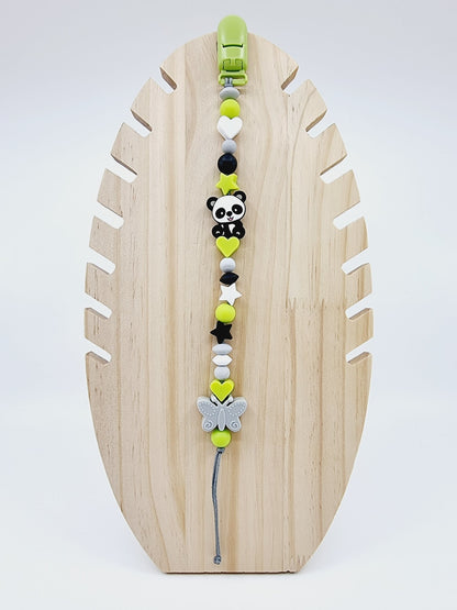 Attache-tétine - Panda/Papillon